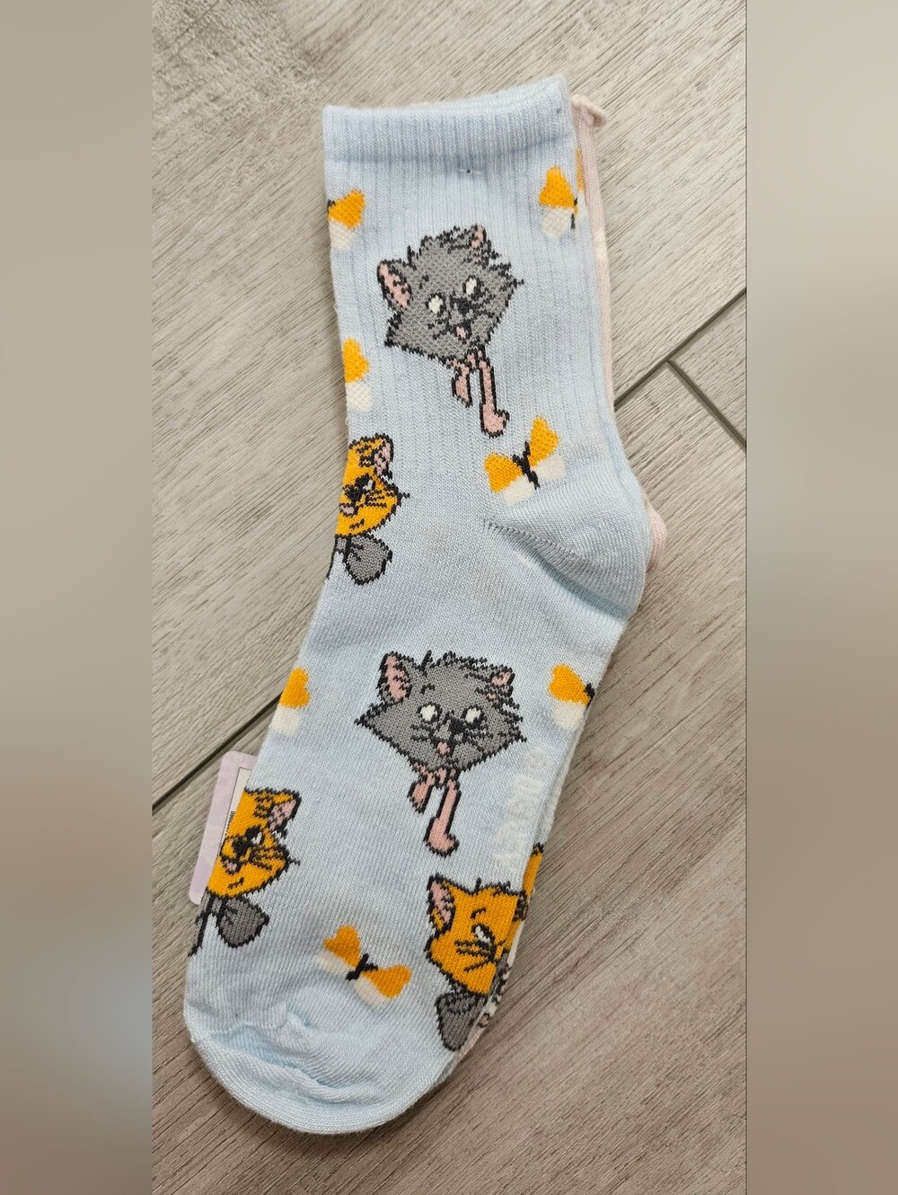 2 PACK DISNEY The Aristocats Marie Berlioz Toulouse Ladies CREW SOCKS NEW Cats
